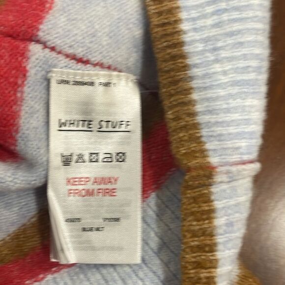 White Stuff Jamie Oversize Striped Cardigan With Pockets - UK 10 / US 6 - S/M - Picture 9 of 16